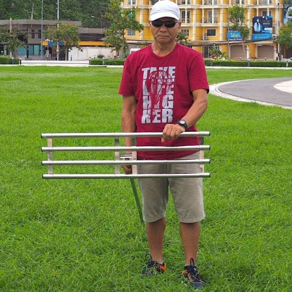 Stainless steel lawn leveling rake